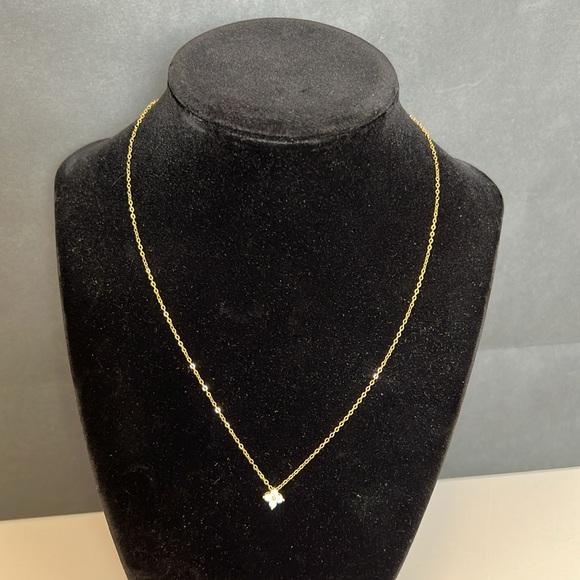 Elegant 925 Sterling Silver Gold and Silver Necklace - Picture 7 of 11